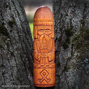 Кумир Дажьбога 20 см - купить деревянный кумир бога солнца и света