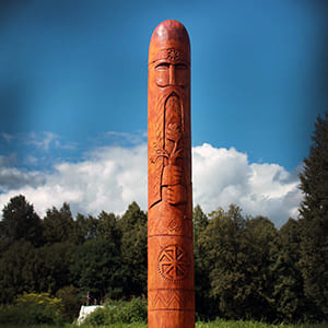 Капище бога Рода 2 метра - купить большой деревянный кумир верховного славянского божества