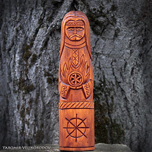 Кумир Коляды 20 см - купить деревянный кумир бога зимнего солнцестояния и возрождения