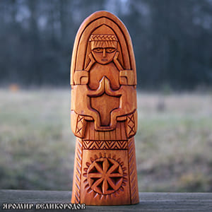 Кумир Богини Лады 20 см - купить деревянный кумир богини любви и красоты