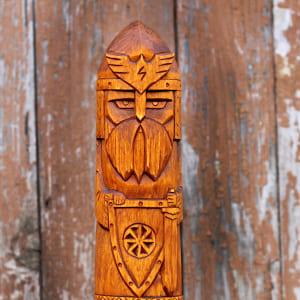 Кумир Перуна 20 см - купить деревянный кумир бога-громовержца