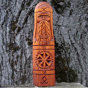 Кумир Бога Рода 20 см - купить деревянный кумир верховного творца славянского пантеона