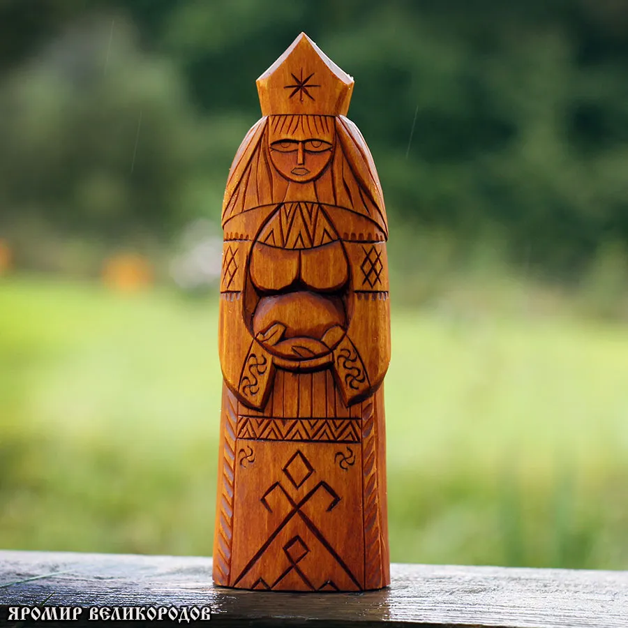 Кумир богини Берегини 20 см — богиня-хранительница дома и семьи, ручная работа мастера Яромира Великородова