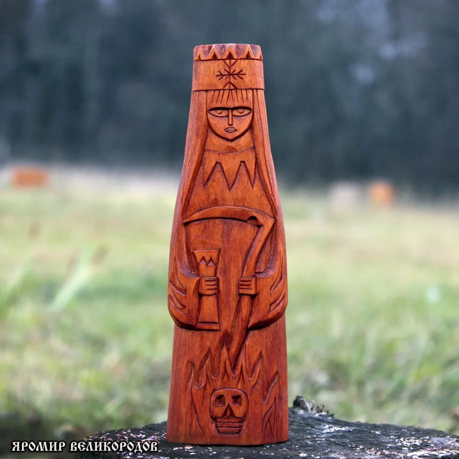 Кумир богини Марены 20 см — богиня смерти и обновления, ручная работа мастера Яромира Великородова