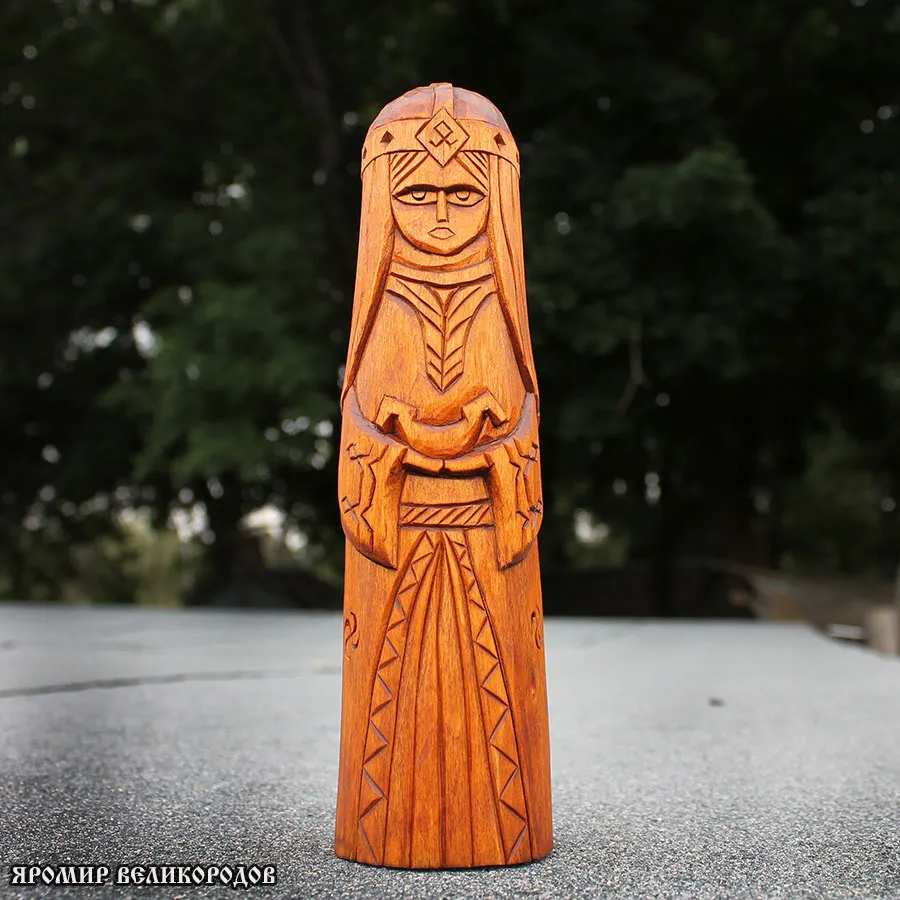 Кумир Матери Сырой Земли 20 см — богиня-матерь, ручная работа мастера Яромира Великородова